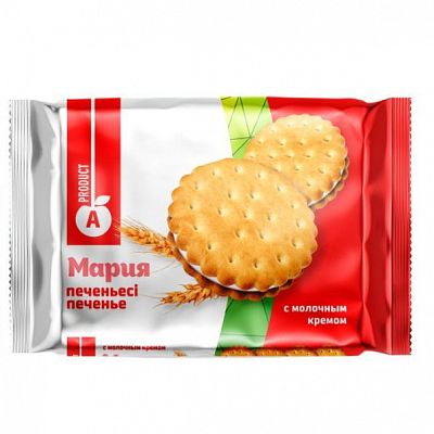 Печенье "Алматинский продукт" Marie с молочным кремом 390 гр 