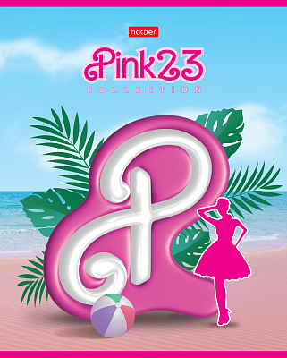 Тетрадь "Hatber", 48л, А5, клетка, на скобе, серия "Pink 23"