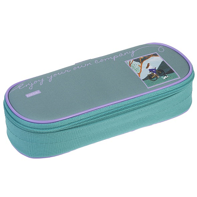 Пенал "Hatber", 220х90х50мм, 1 карман, на молнии, серия "Наедине с собой"