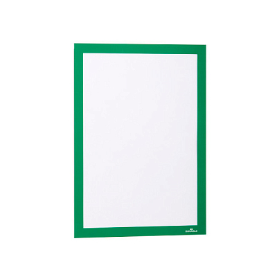 Настенная информационная магнитная рамка "Durable Duraframe", А4, зелёная, самоклеящаяся