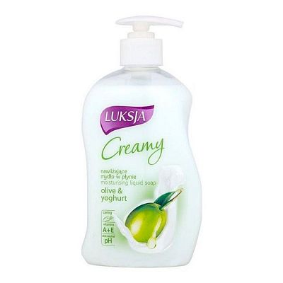Жидкое мыло "Luksja Creamy", Оливки и Йогурт, 450мл