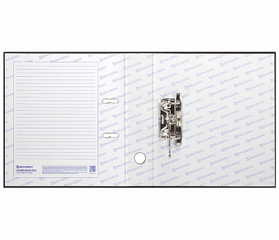 Папка-регистратор "Brauberg", А4, 90мм, 750л, арочный механизм, ПВХ-покрытие, чёрная