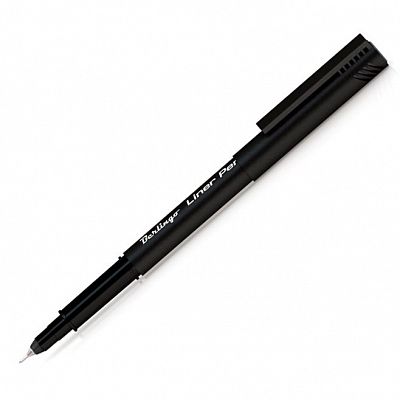 Ручка капилярная, Berlingo Черная 0,4мм