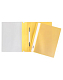 Папка-скоросшиватель пластиковая "Hatber", А5, 140/180мкм, прозрачный верх, жёлтая