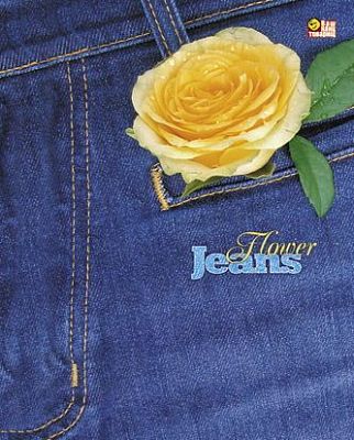 Тетрадь "Hatber", 80л, А5, клетка, на спирали, серия "Flower Jeans"