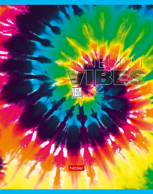 Тетрадь "Hatber", 48л, А5, клетка, на скобе, серия "Tie Dye"