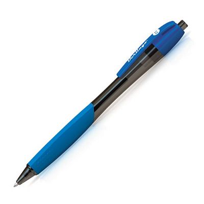 Ручка шариковая автоматическая "Berlingo",1,00мм, синяя, с грипом, серия "Triangle XL", 12шт в уп