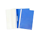 Папка-скоросшиватель пластиковая "Hatber", А4, 100/120мкм, прозрачный верх, синяя