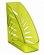 Лоток пластиковый вертикальный для документов А4 "Стамм Тропик", 245x110x263мм, тонированный, зелёный