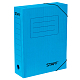 Папка картонная архивная на резинке "Staff", 325х250x75мм, 700л, синяя