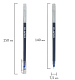 Ручка гелевая "Staff Everyday GP-673", 0,5мм, синяя, игольчатый стержень, матовый прозрачный корпус