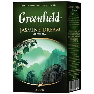 Чай зелёный "Greenfield", серия "Jasmine Dream", листовой, 200гр