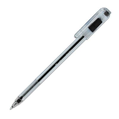 Шариковая ручка "Berlingo Round", 0,7мм, чёрная, прозрачный корпус
