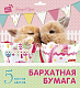 Набор цветной бархатной бумаги "Hatber", 5л, 5цв, А5, в папке, серия "Очаровашки"