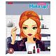 Тетрадь "Hatber", 48л, А5, клетка, на скобе, серия "Make-Up 4D"