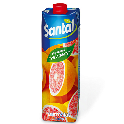 Сок "Santal" Красный грейпфрут, 1л