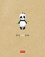 Тетрадь "Hatber", 48л, А5, клетка, кремовый тонированный блок, на скобе, серия "Panda Book"