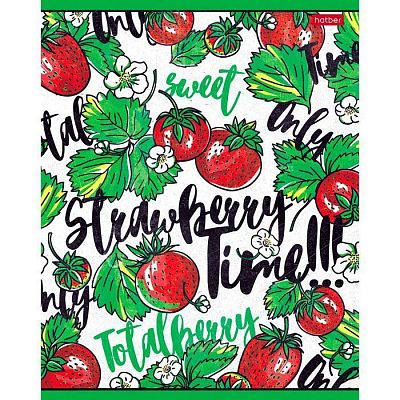 Тетрадь "Hatber", 60л, А5, клетка, на скобе, серия "Fruit Time"
