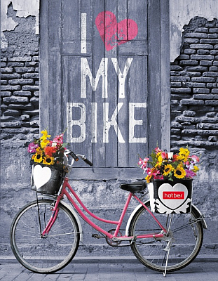 Тетрадь "Hatber", 240л, А5, клетка, на 4-х кольцах, ламинация, серия "My Bike"