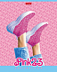 Тетрадь "Hatber", 48л, А5, клетка, лак, на скобе, серия "Pink Shoes"