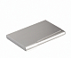 Визитница алюминиевая "Durable", 90x55мм, на 20 визиток, серебристая