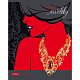 Тетрадь "Hatber", 96л, А5, клетка, лак, фольга, конгрев, на скобе, серия "Gold Jewelry"
