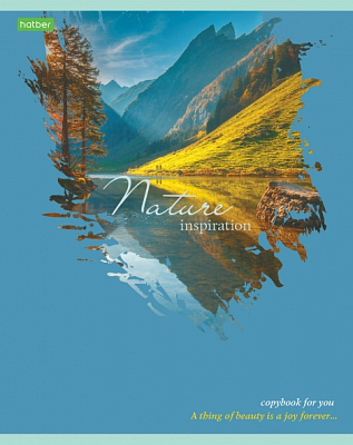 Тетрадь "Hatber Eco", 80л, А5, клетка, на скобе, серия "Nature"