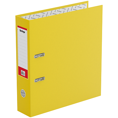 Папка-регистратор "Berlingo Standard", А4, 70мм, 550л, арочный механизм, бумвинил, жёлтая