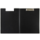Папка-планшет пластиковая для документов "Staff", А4, 90л, 500мкм, металлический зажим, крышка, чёрная