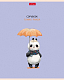Тетрадь "Hatber", 40л, А5, клетка, на скобе, серия "Funny Panda"