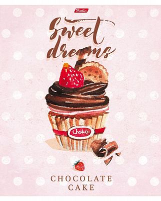 Тетрадь "Hatber", 80л, А5, линия, на скобе, серия "Sweet Dreams"