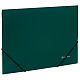 Папка пластиковая "Brauberg", А4, 500мкм, 300л, на резинке, серия "Standard - Тёмно-зелёная"