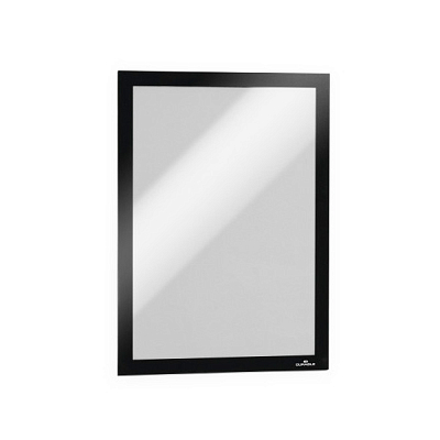 Настенная информационная магнитная рамка "Durable Duraframe", А4, чёрная, самоклеящаяся