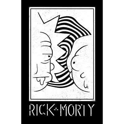 Блокнот "Hatber", 48л, А7, клетка, 3цв блок, ламинация, на клею, серия "Rick and Morty №2"