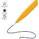 Ручка шариковая "OfficeSpace X-Trio", 0,7мм, синяя, чернила на масляной основе, трёхгранный жёлтый корпус