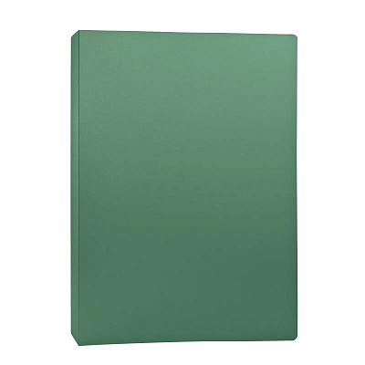Папка пластиковая "Silwerhof", А4, 500мкм, 20 вкладышей, 14мм, серия "Basic - Зелёная"