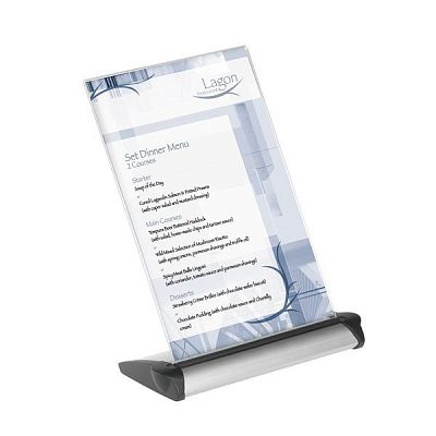 Подставка пластиковая настольная "Durable Presenter Flexo", A4, прозрачная
