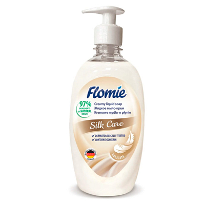Жидкое мыло "FLOMIE", Silk Care, 500мл, флакон с дозатором