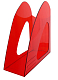 Лоток пластиковый вертикальный для документов А4 "Hatber", 235x90x240мм, тонированный, красный