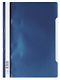 Папка-скоросшиватель пластиковая "Durable", А4, 150/180мкм, прозрачный верхний слой, синяя