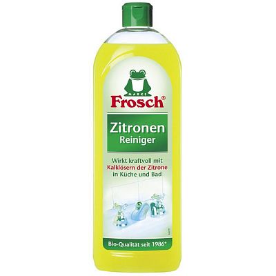 Жидкое средство для чистки сантехники "Frosch", Лимон, 750мл, молочко