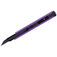 Нож канцелярский "Berlingo Color Zone", 9мм, нержавеющее чёрное лезвие, металлический корпус, фиолетовый, в пластиковом боксе