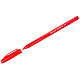 Ручка шариковая "Luxor Focus Icy", 1мм, красная, чернила на масляной основе, красный тонированный корпус