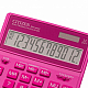 Калькулятор настольный "Citizen", SDC-444XRPKE, 12-разрядный, 155x204x33мм, розовый