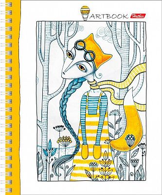 Тетрадь "Hatber", 80л, А5, клетка, на гребне, серия "Art Dreams"
