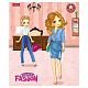 Тетрадь "Hatber", 48л, А5, клетка, на скобе, серия "Fashion Girl 4D"