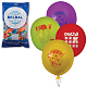 Набор воздушных шаров "Весёлая затея", 30см, 12 цветов, 8 рисунков, серия "Поздравления", 50шт в пакете
