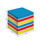 Блок бумаги для заметок "Berlingo Rainbow", 8x8x8см, 3 насыщенных цвета, проклеенный, в плёнке