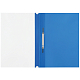 Папка-скоросшиватель пластиковая для документов "OfficeSpace", А4, 120мкм, перфорация, прозрачный верх, синяя