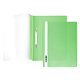 Папка-скоросшиватель пластиковая "Hatber", А4, 140/180мкм, прозрачный верх, зелёная